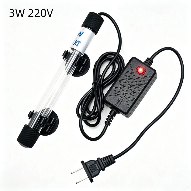 Aquarium UV Sterilizer Light USB Powered Bacteria Killing Algae Removal Light for Home Desktop Mini Fish Tank Use