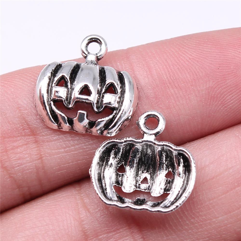 20pcs Halloween Charms For Jewelry Making Ghost Pumpkin Witch Spider Bat Pendants DIY Findings Tibetan Jewelry