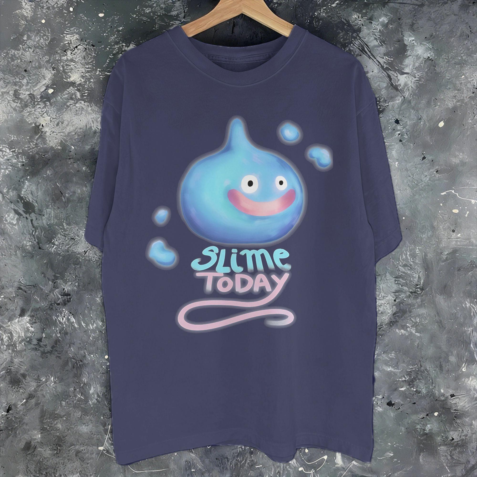 

New Arrival Dragon Quest slime T Shirt For Unisex Cotton Tshirts Short Sleeve Clothing S