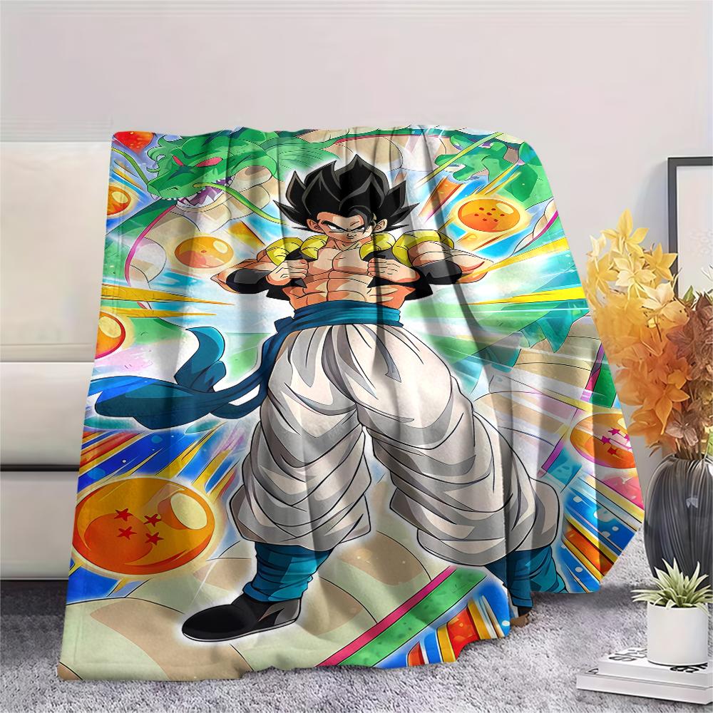 Dragon Ball Characters Print Flannel Blanket,High Quality Comfortable for All Seasons,Home Decor,Warmth and Comfort,Perfect for Christmas Gifts