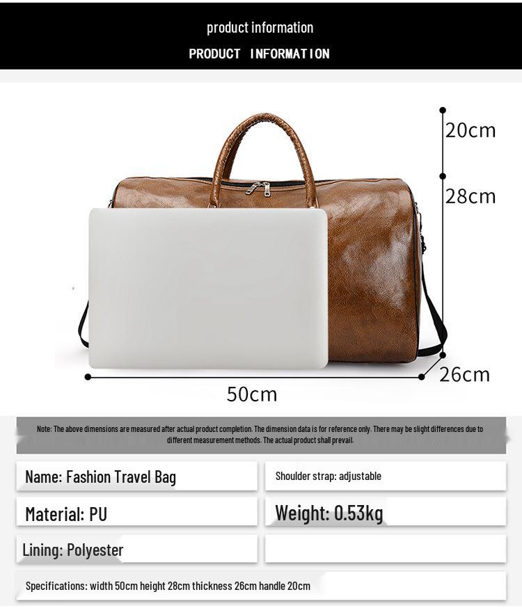 Men's Large Capacity Business & Travel Handbag - Short Trip Crossbody & Gym Bag