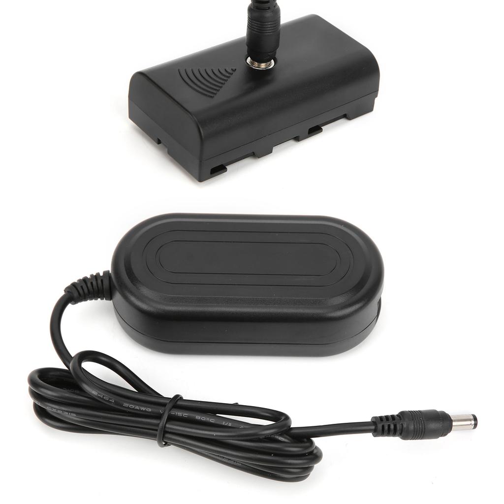 AC Power Adapter DC Coupler NPF550 Full Decoded Dummy Battery Kit for Monitor Fill Light