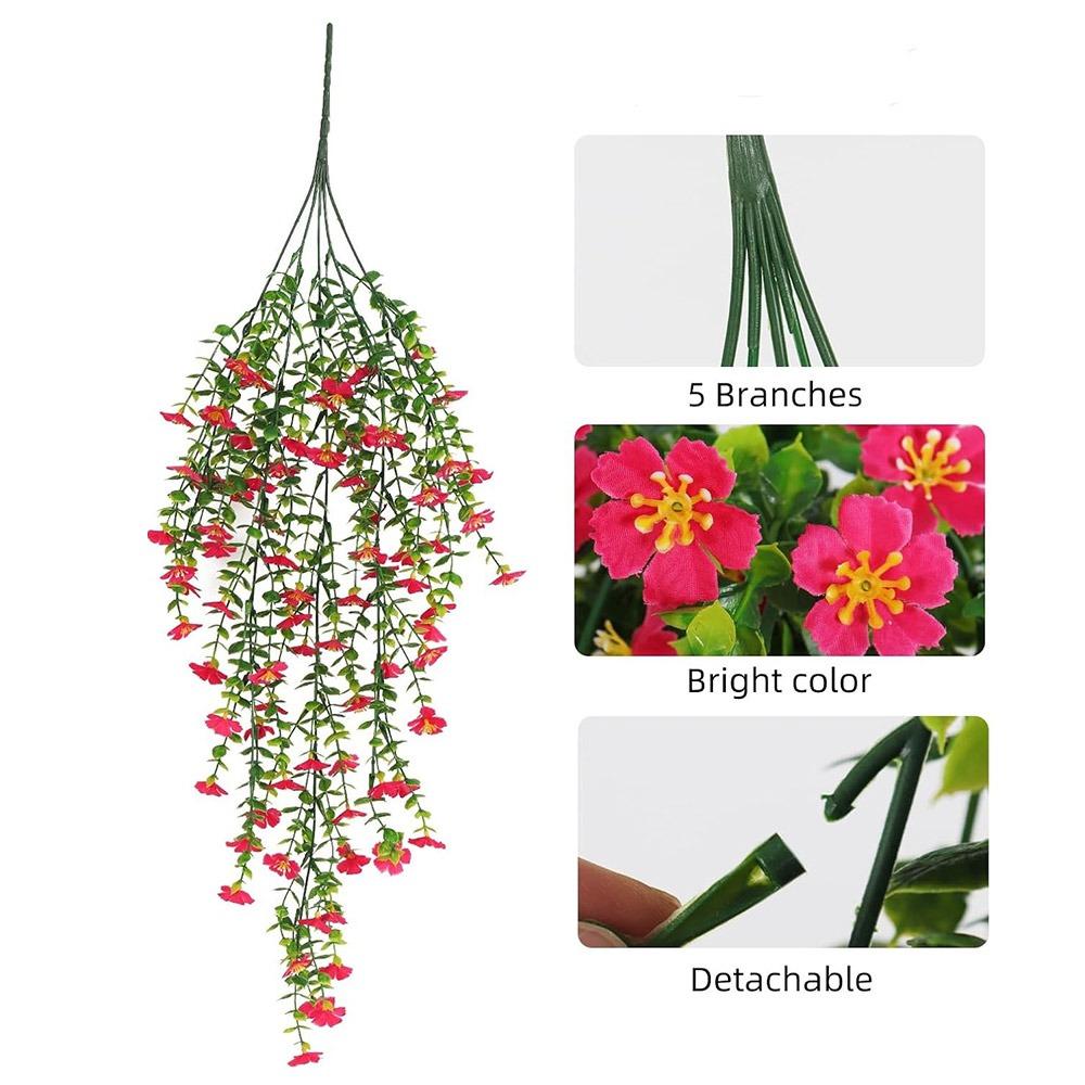 Silk Faux Eucalyptus Leaves Accessories Wall Hanging Ornament  Indoor Outdoor
