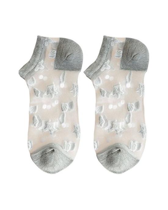 Chaussettes d'été respirantes à usage quotidien en Polyester, chaussettes invisibles de conception transparente, chaussures
