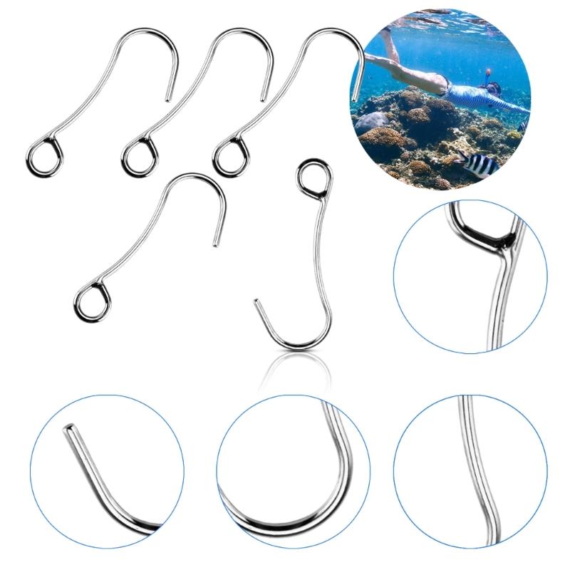 Heavy Type Single Flows Swimming Hook Rustproofed Stainless Steel For Diving Accessories Secure Fastening