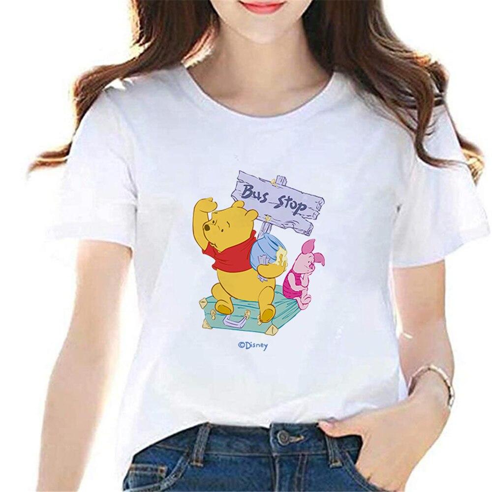Tshirt Winnie the Pooh Print Cartoon 