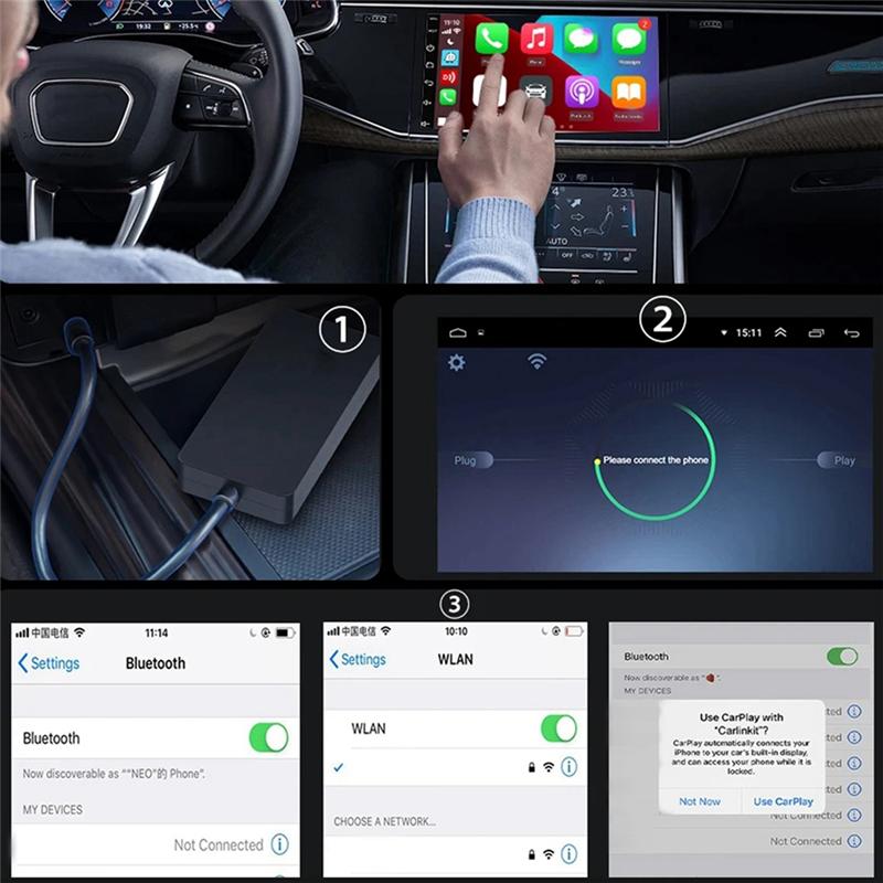 Точный беспроводной ключ Carplay для Android-автомобиля, беспроводной Android Auto, Car Play, зеркалирование экрана iOS, USB-адаптер CCPA