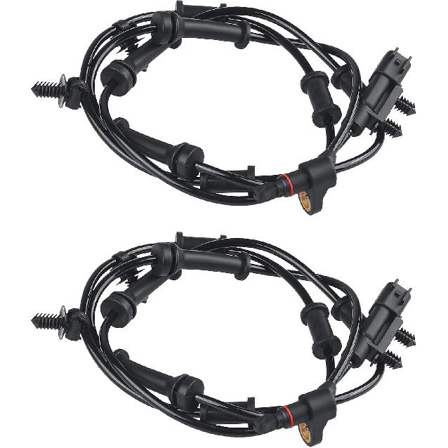 2 Pcs ABS Wheel Speed Sensor Compatible with Jeep Wrangler 3.6L 3.8L 2007 2008 2009 2010 2011 2012 2013 2014 2015 2016 2017, Replacement for