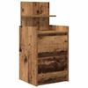 Nightstand with 2 Drawers Rustic Wood Look 38 x 34 x 80 cm