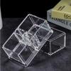 Clear Acrylic Two Lattices Tea Bags Holder Coffee Sugar Bag Case Guest Room Storage Boxes YTBH-001