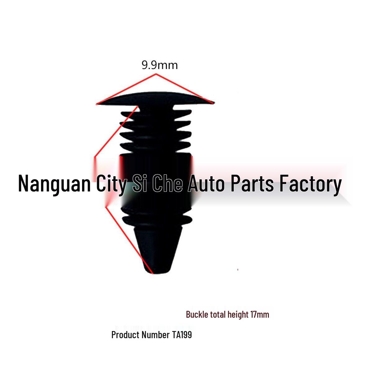 

Chrysler Door Panel Sealing Strip Skirt Edge Fixing Clip 10000 Units