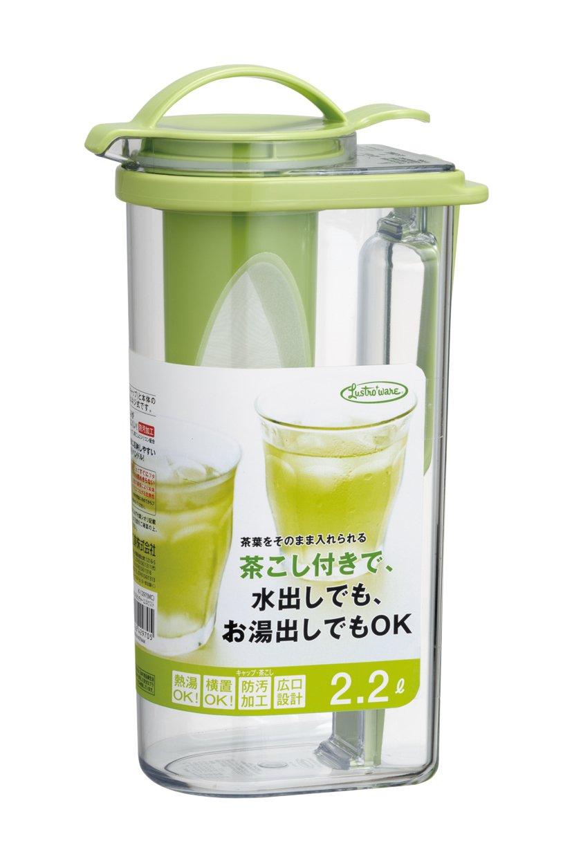 

Iwasaki Industries Кувшин для холодной воды Iwasaki Кувшин с ручкой Fellowes с ситечком для чая Next Вертикальный/Горизонтальный 2,2 л K-1297MC зелёный