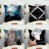 Anime Jujutsu Kaisen Pillow Case For Car Sofa Decorative Home Doublesided Print Plush Square Throw Pillow Cushion Cover