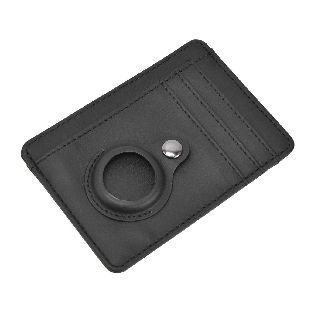 Kartenhalter Ultradünn Diebstahlschutz Minimalistische Kreditkartenhülle für IOS Locator Schwarz