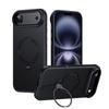 Carbon Fiber Rotating Stand Magnetic Magsafe Phone Case for IPhone 17 16 15 14 13 12 Pro Max 17Air 16E Metal Camera Frame Button
