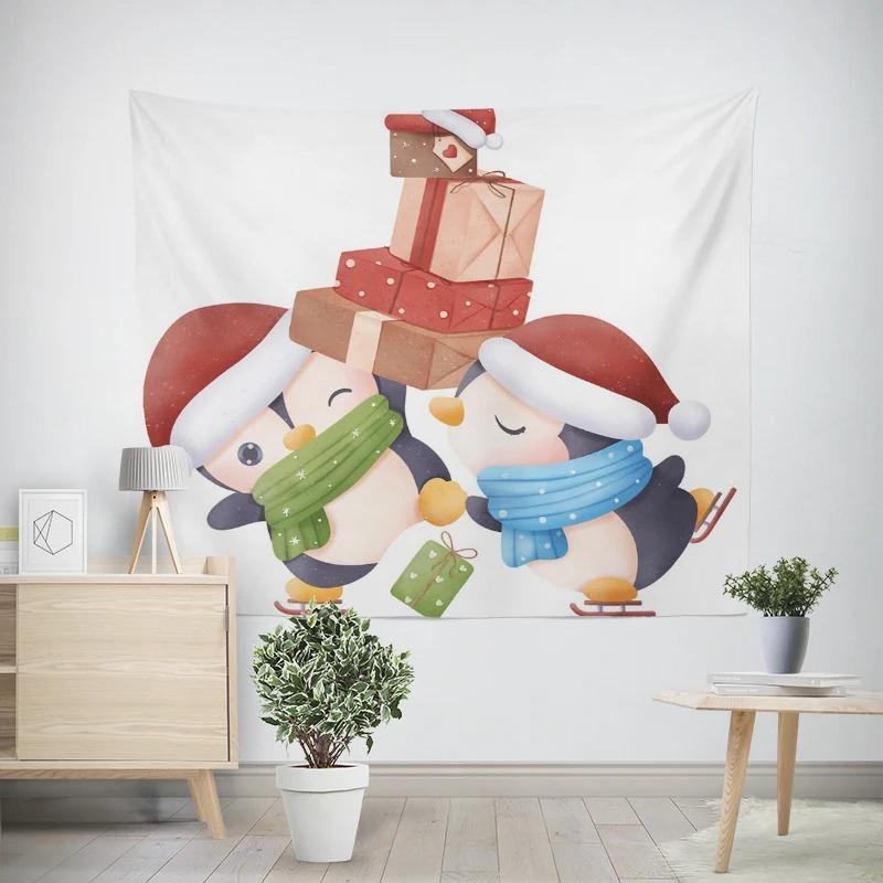 Новогодняя рождественская тематика Пингвин Снеговик Узор Гостиная Спальня Декоративный — фото 17