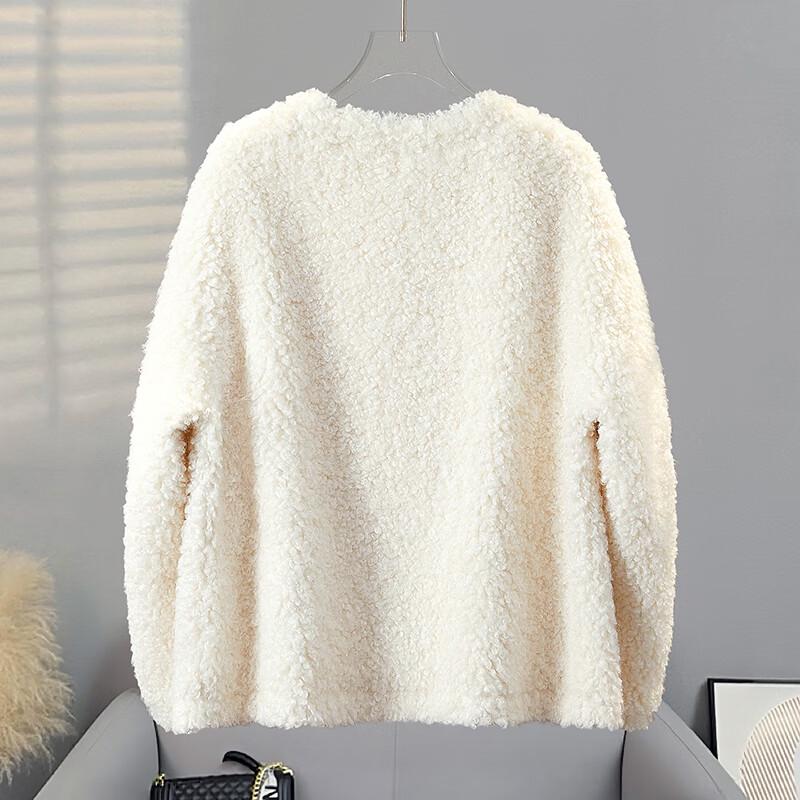 Damen Granularfleece Einreihige Warme Jacke