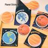 Cute Planet Sticky Notes: Reusable Earth-Themed Memo Pad & Small Gift