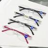 Retro Reading Glasses for Men Women Anti-blue Presbyopic Eyewear Frameless Trimming +1.0 To +4.0 Lentes Opticos Para Mujer