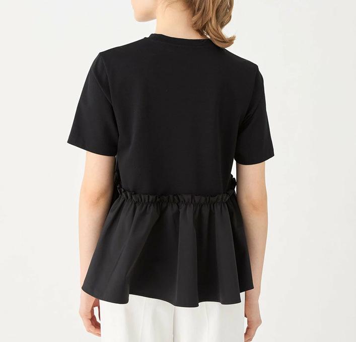 Japanese Style Women's Summer Patchwork Short Sleeve T-Shirt - Versatile Round Neck Top for Plus Sizes