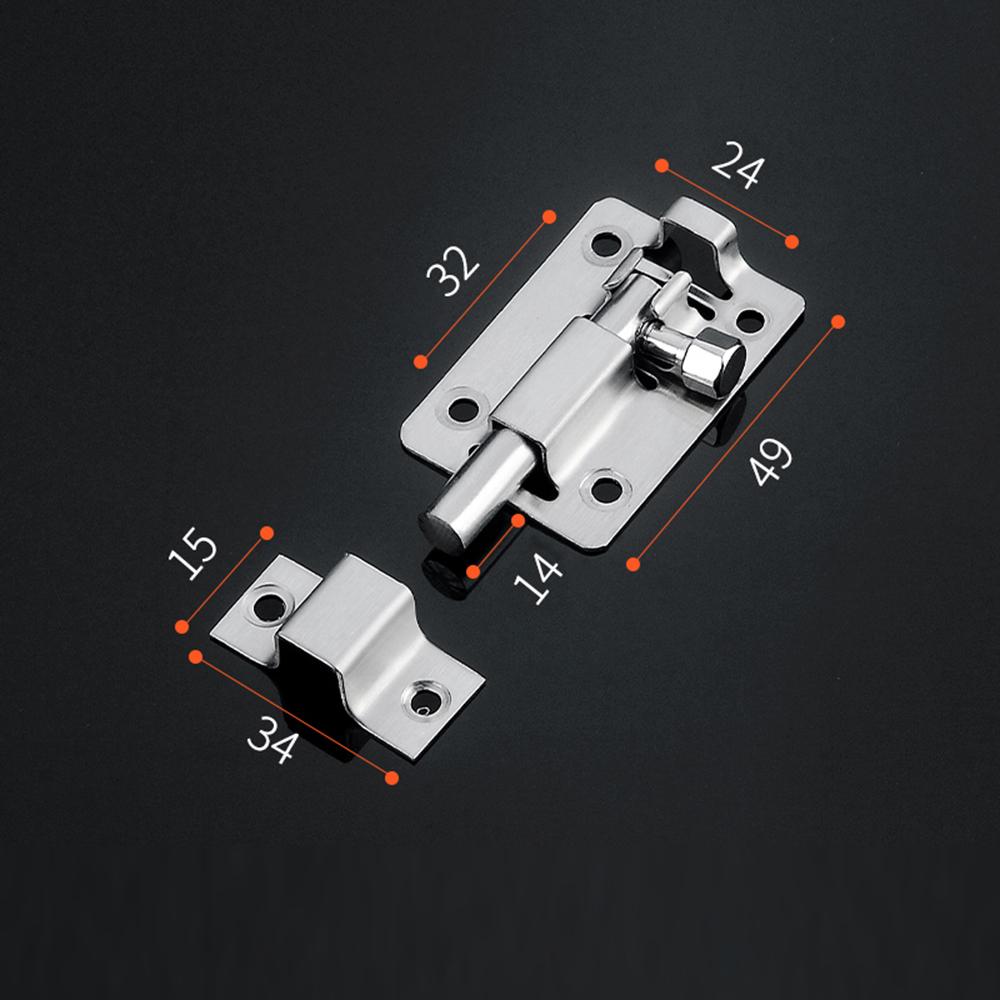 Safety Bolts In Various Sizes Thickened Stainless Steel Door Latch Rust Resistant And Corrosion Resistant