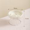 Ceramic Anti-Choke Slow Feeder Bowl with Neck Protection Stand for Small Dogs and Cats