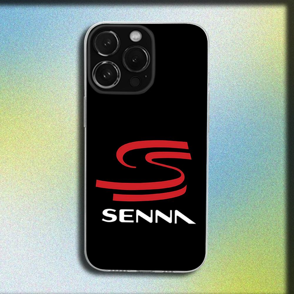 A-Ayrton Senna Phone Case For iPhone 16,15,14,13,12,11 Plus,Pro,Max,XR,XS,Plus,SE,Mini Transparent Soft Cover