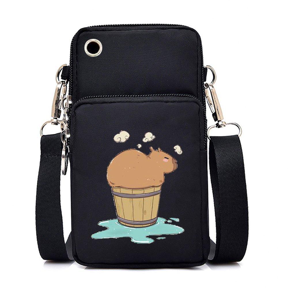 Cute Peripheral Printing Mobile Phone Bag Multi-Function Portable Casual Messenger Bag