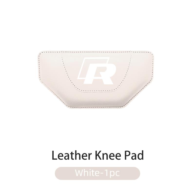 Hub Caps For Volkswagen VW Car Knee Support Cushion Auto Trapeze Leather Anti Fatigue Leg Pad Golf 4 5 6 7 Polo Jetta Sagitar Ma