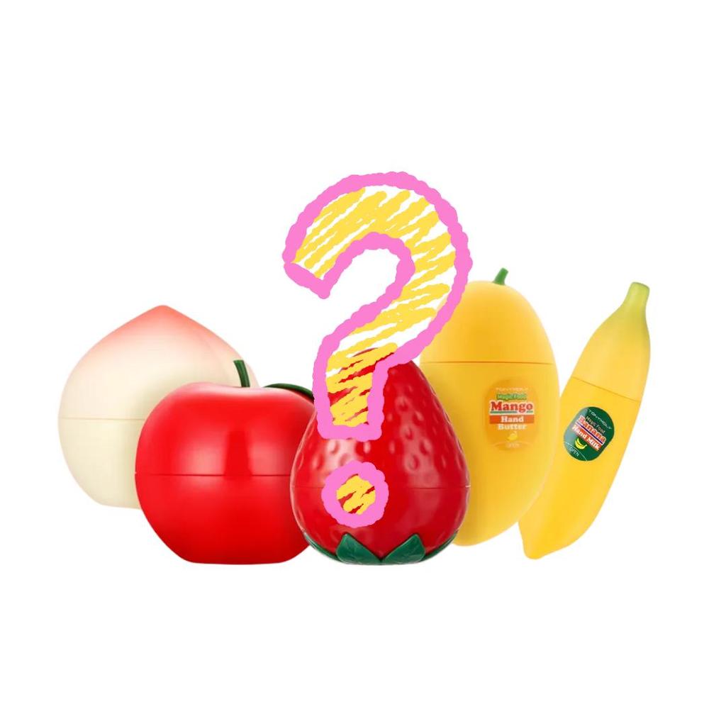 TONYMOLY Fruit Hand Cream Peach Apple Strawberry Mango 4-Piece Set and Random 2-Piece Duo