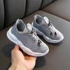Kinderschuhe Frühling Sommer Mädchen Jungen Weiche Sohle Sport Strickschuhe Einfarbig Anti-Rutsch Casual Leichte Mesh Flache Schuhe