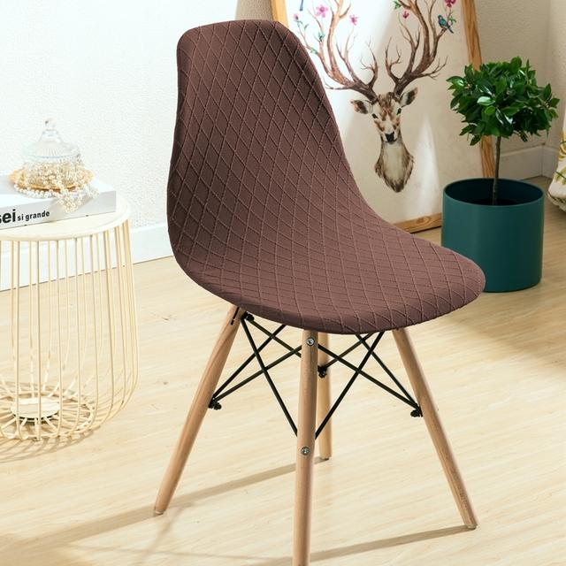 1 /2 /4 /6 Pièces Housse de Chaise en Polyester Élastique Petite Taille Protecteur de Chaise Housse de Siège Pour Hôtel Banquet Fête de Mariage Salle à Manger