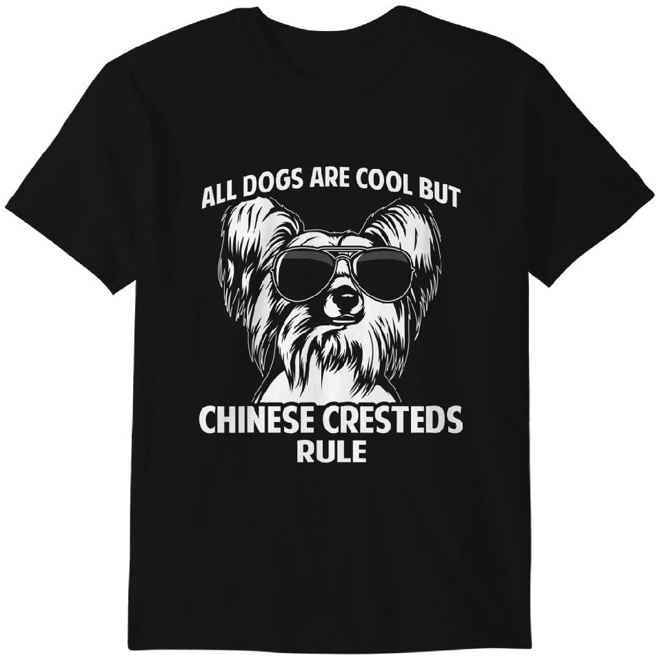 

Собаки — это круто, но китайские хохлатые рулят Смешная футболка Классическая футболка 4XL