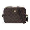 Camera Series 18 Classic Monogram Print Zipper Closure Coated Canvas And Leather Camera Bag Women Shoulder Bag Dark-Brown 91677-IMAA8