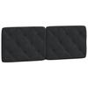 Bed Frame with LED Lights without Mattress Black 140x190 cm Velvet
