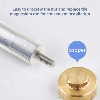 Anti Corrosion Magnesium Anode Rod 16x200mm Water Heater Maintenance Part Hot Water Tanks Anode Magnesium Texture
