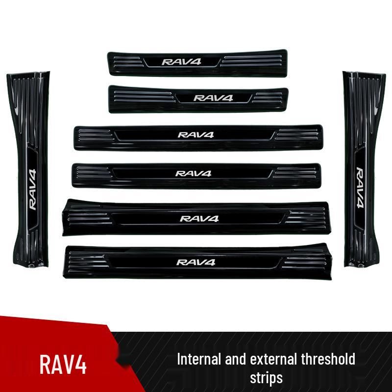 Protector Prag Ușă din Oțel Inoxidabil pentru Toyota RAV4 2024