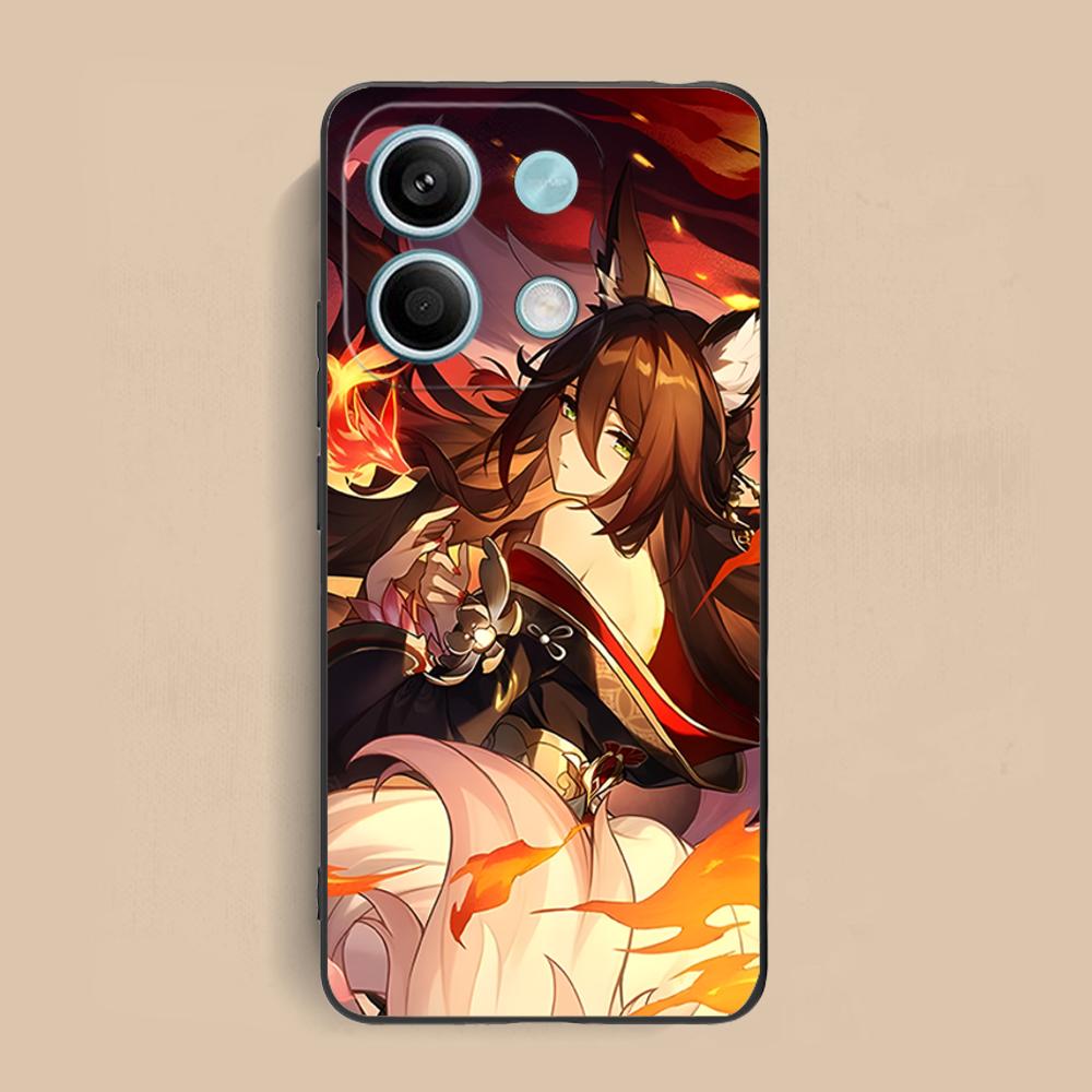 HSR Fugue Matte TPU Mobile Phone Case for Xiaomi Redmi Note 14 13 12 11 S Pro Plus 4G 5G Colorful Printing Cover