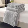 Solid color simple blanket multi-functional casual blanket autumn and winter thickened warm office nap blanket