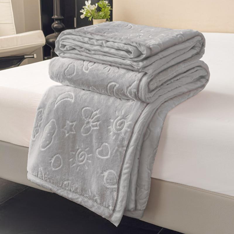 Solid color simple blanket multi-functional casual blanket autumn and winter thickened warm office nap blanket