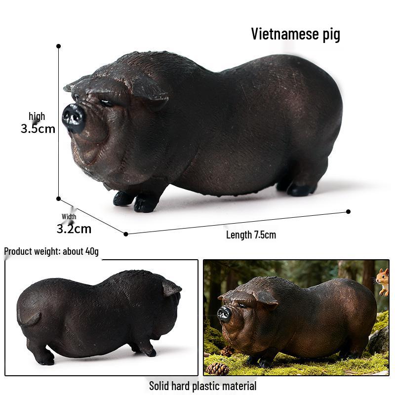 Farm Animal Simulation Toy Set: Chicken, Duck, Goose, Boar, Horse, Cow - Educational Gift for Children, Cognitive Ornament