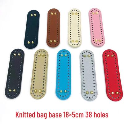 DIY Handgeflochtene Tasche Boden: HyunA Häkelset mit ovaler PU-Leder-Boden (18x5)
