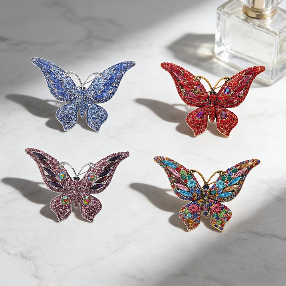 Women Vintage Rhinestone Brooch Elegant Crystal Decorative Pin Fashion Jewelry Accessory for Suits Coats Jackets Dresses and Special Occasions