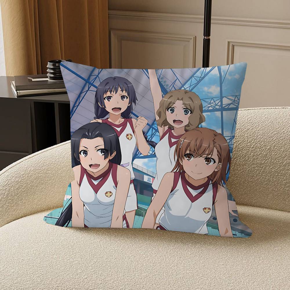 Anime A Certain-Magical-Index Kissen Anime Kissen Sofa Bett Kopfkissenbezug Kissenbezug 45x45 Cm Mode