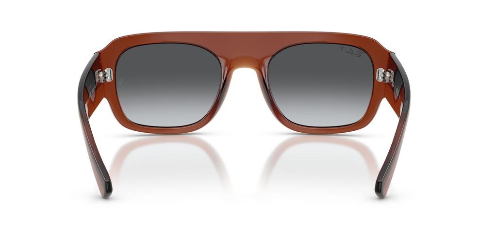 Sunglasses 0RB2218 TRANSPARENT BROWN GREY GRADIENT POLAR 55mm Polarized Ray-Ban (Brown/Grey)