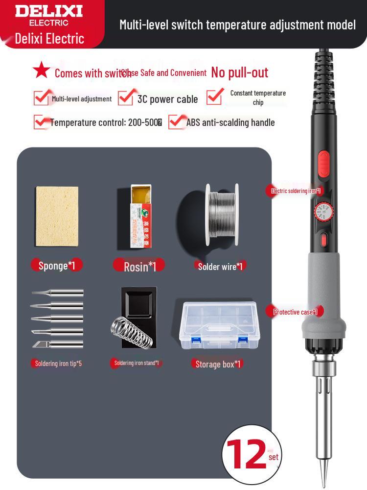 Delixi Electric Soldering Pen: Compact Household Repair Tool and Welding Artifact