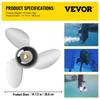 Outboard Propeller, Replace for OEM 3860709, 3-Blade 14.5\" x 21\" Pitch Steel Boat Propeller, Compatible with Volvo Penta SX Drive All Models, with