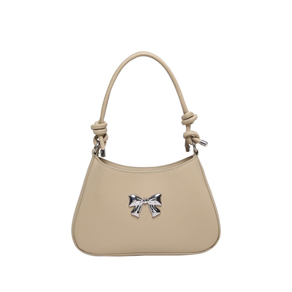 Elegant Bowknot Handheld Small Square Bag For Women In Chic Casual Style For Daily Use