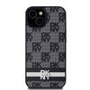 Dkny Dkhcp15Mpcptssk Iphone 15 Plus /14 Plus 6.7 Czarny/Black Hardcase Leather Checkered Mono Pattern & Printed Stripes