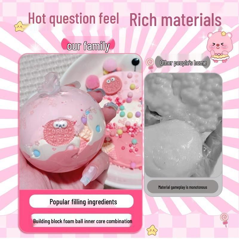 DIY Noisy Squishy Toy Kit: Handmade Set for Mochi Ball Creation